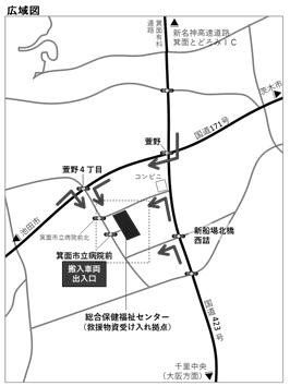 外部支援ルート案内広域図