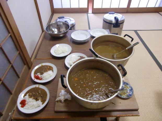 準備されたカレー