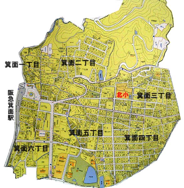 北小校区地図