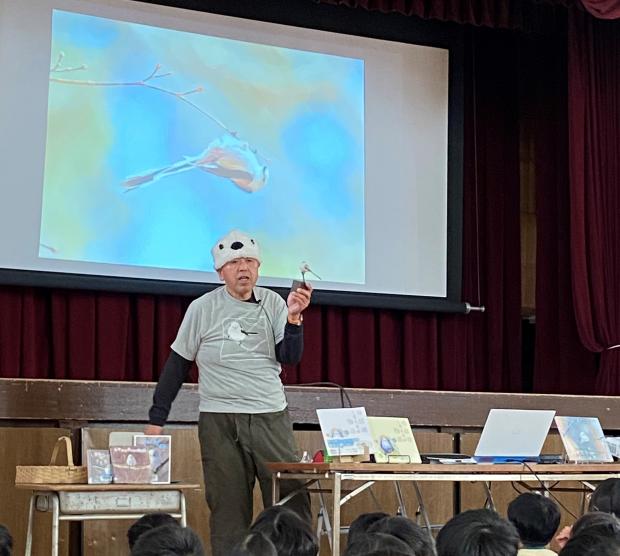 西小オーサービジットの様子