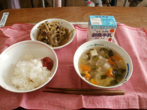 北小学校の給食