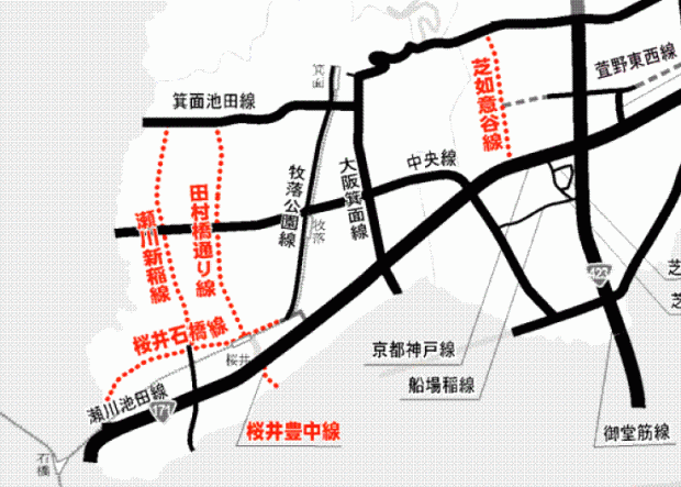 長期間整備が進んでいない都市計画道路