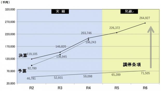 令和5年度純資産額の推移