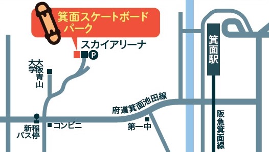 スケートボードパーク地図