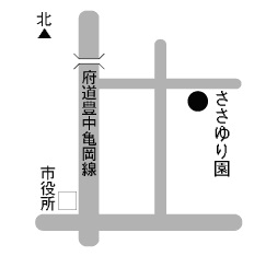 ささゆり園の位置図