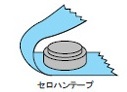 ボタン電池の絶縁処理