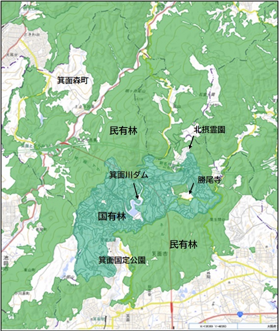 箕面市指定区域