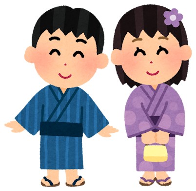 浴衣のこども